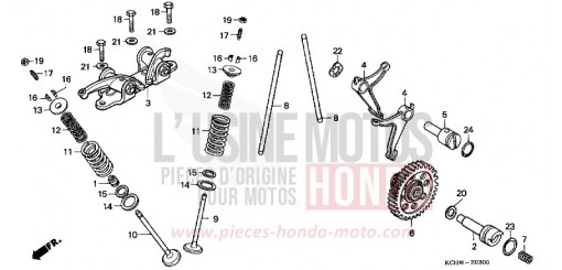 NOCKENWELLE/VENTIL (1) CG125W de 1998